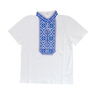 Detské tričko výšivka krížik modré KR